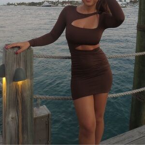 NWT PRINCESS POLLY brown dress